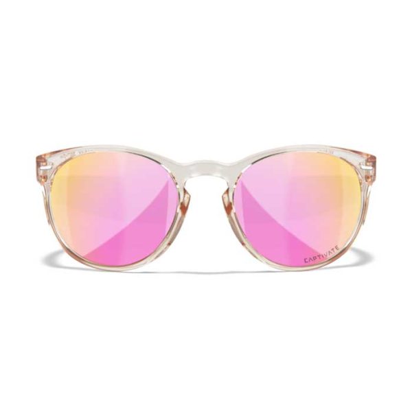 Wiley X Covert Safety Sunglasses-Rose Gold Mirror Lens