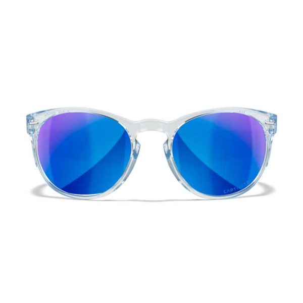 Wiley X Covert Safety Sunglasses-Blue Mirror Lens