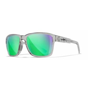Wiley X Trek Safety Sunglasses-Green Mirror Lens
