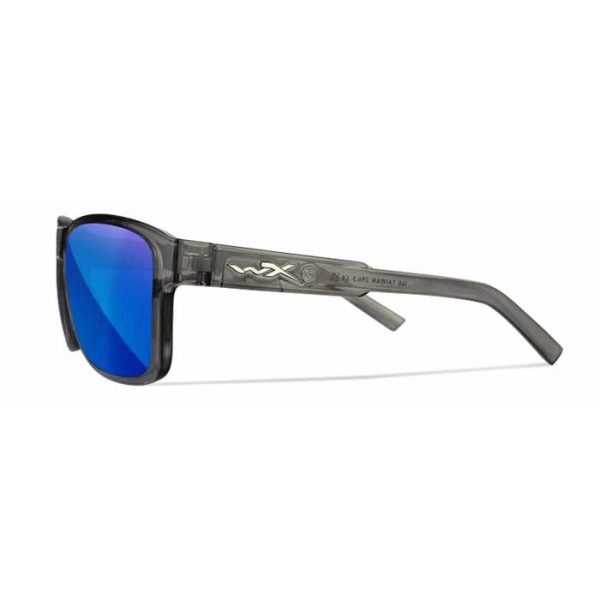 Wiley X Trek Safety Sunglasses-Polarized Blue Mirror Lenses