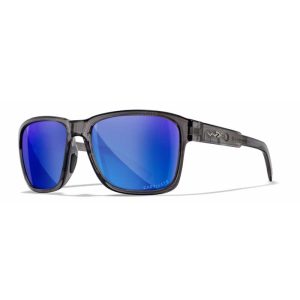 Wiley X Trek Safety Sunglasses-Polarized Blue Mirror Lenses